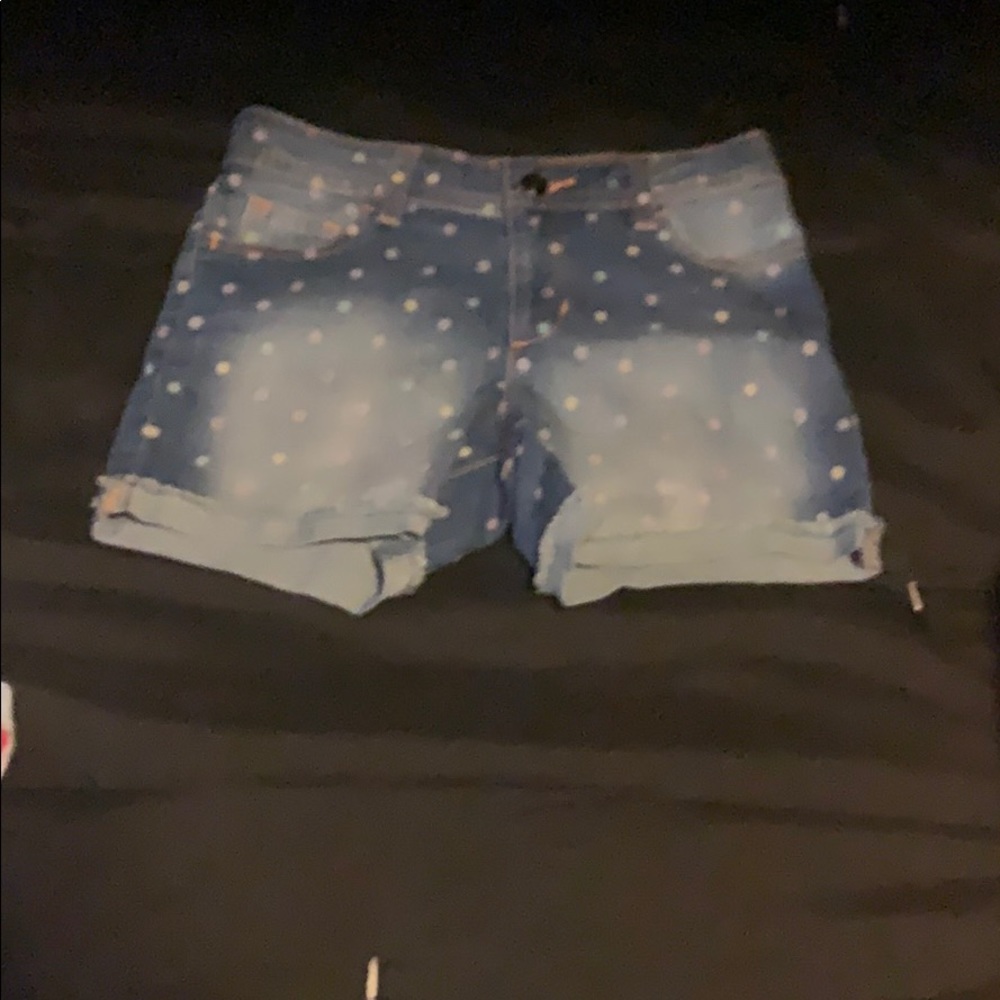 Polkadot Jean shorts